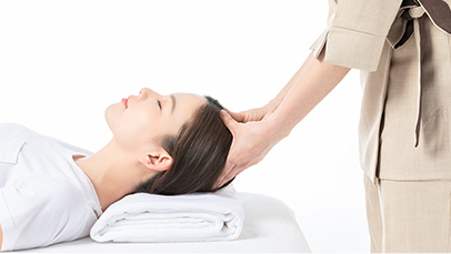 Head and scalp massage therapy